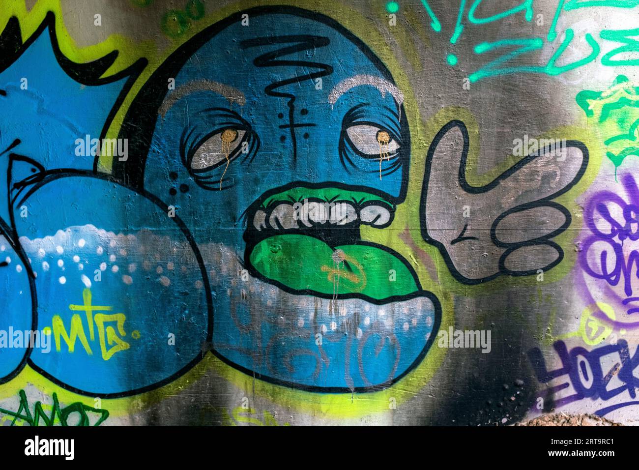 graffiti à Albuquerque, Nouveau-Mexique Banque D'Images