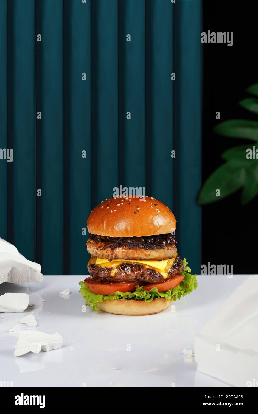 L'irrésistible allure des hamburgers : pourquoi ils sont les favoris de l'Amérique, photo haute résolution Banque D'Images