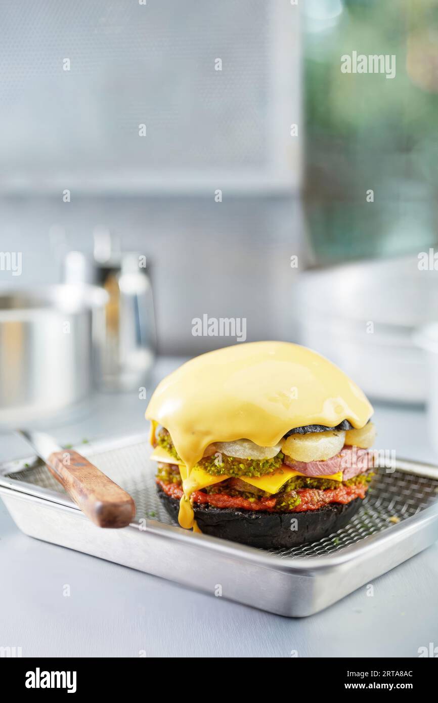 L'irrésistible allure des hamburgers : pourquoi ils sont les favoris de l'Amérique, photo haute résolution Banque D'Images