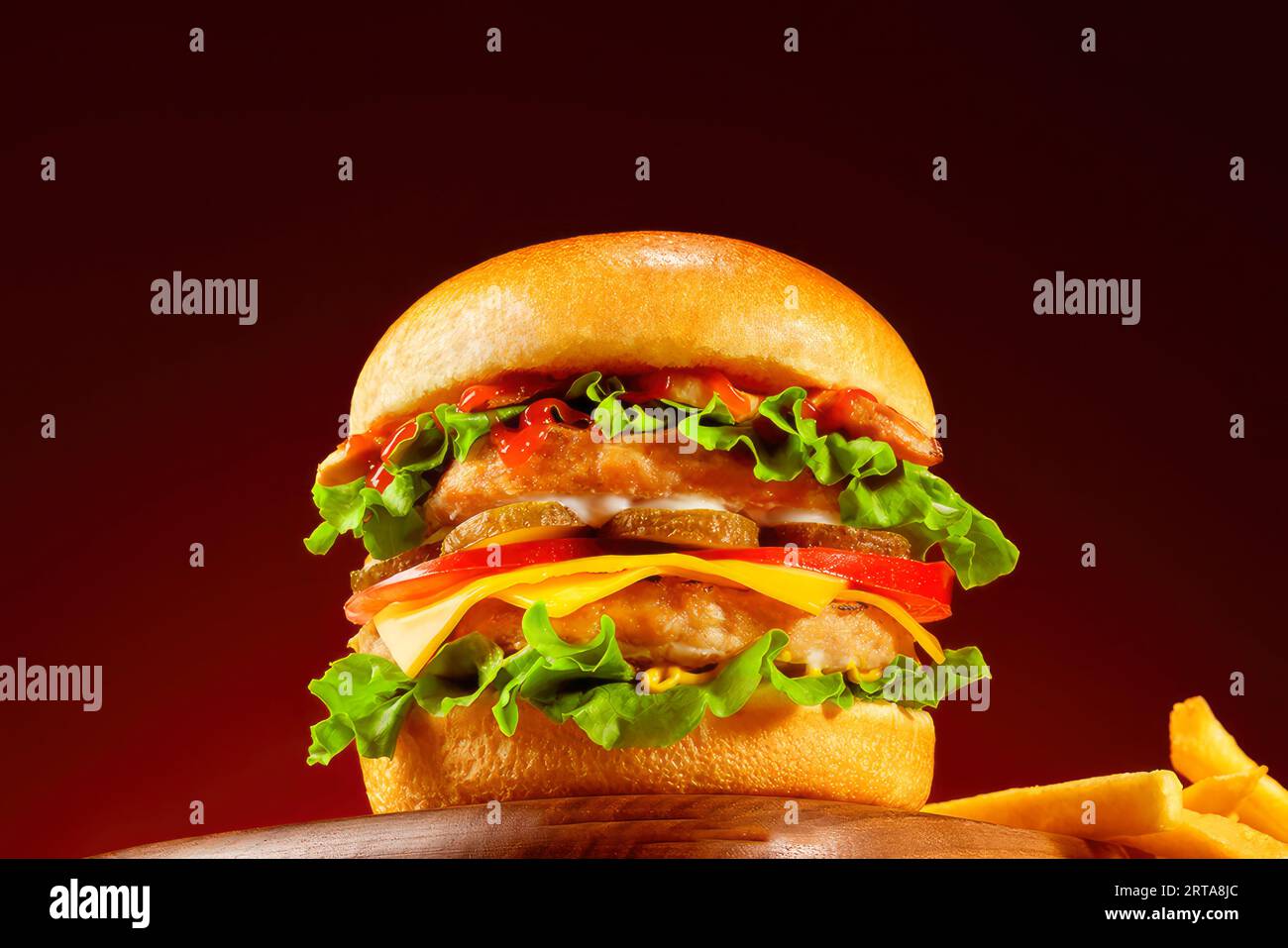 L'irrésistible allure des hamburgers : pourquoi ils sont les favoris de l'Amérique, photo haute résolution Banque D'Images