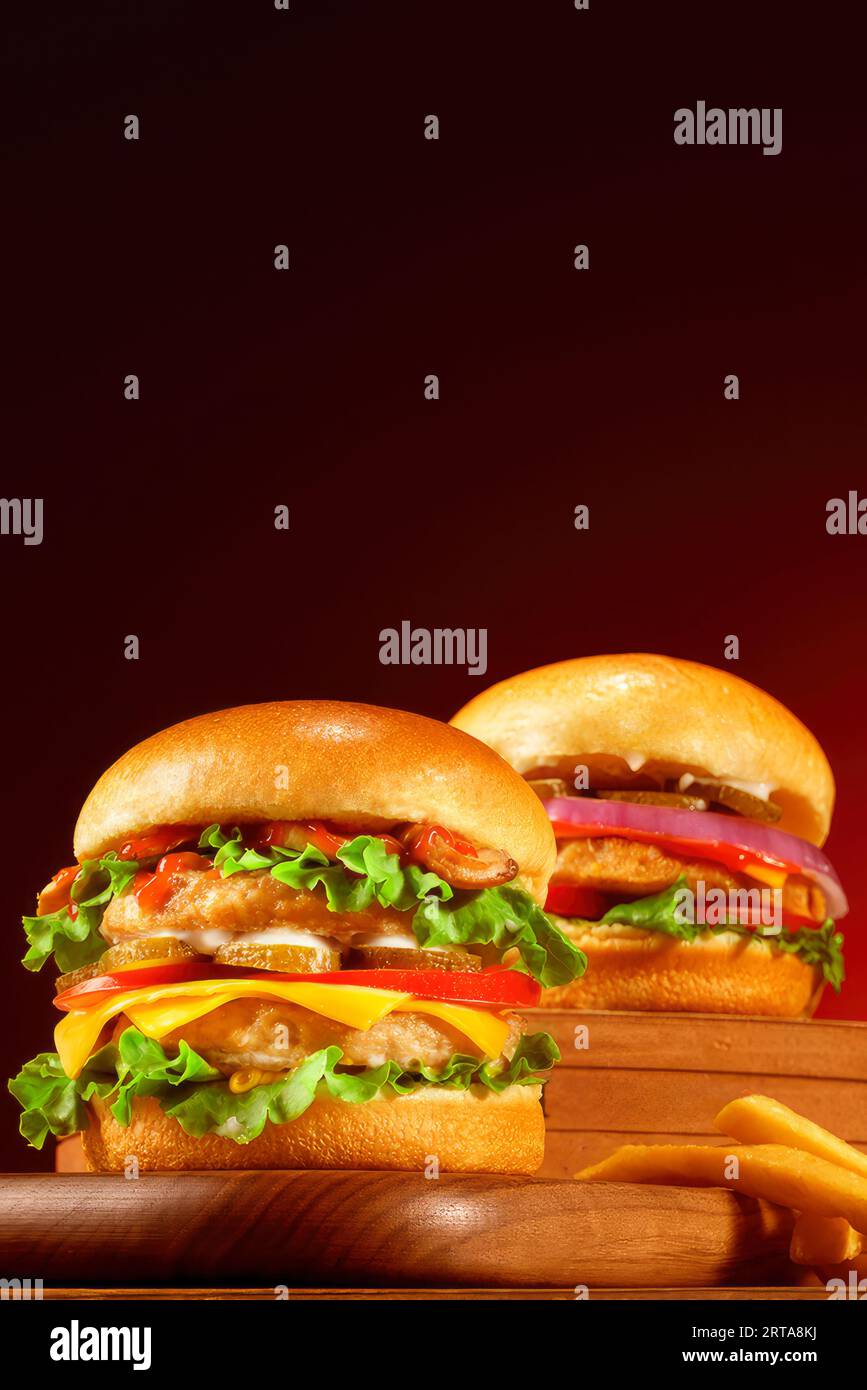 L'irrésistible allure des hamburgers : pourquoi ils sont les favoris de l'Amérique, photo haute résolution Banque D'Images