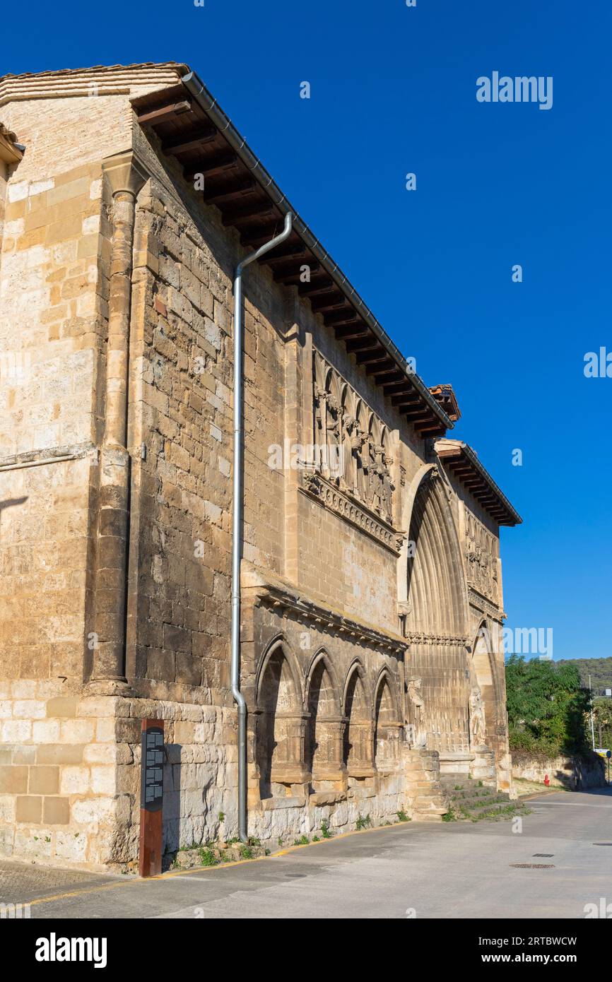 Europe, Espagne, Navarre, Estella-Lizarra, l'église du Saint-Sépulcre (Iglesia del Santo Sepulcro) Banque D'Images