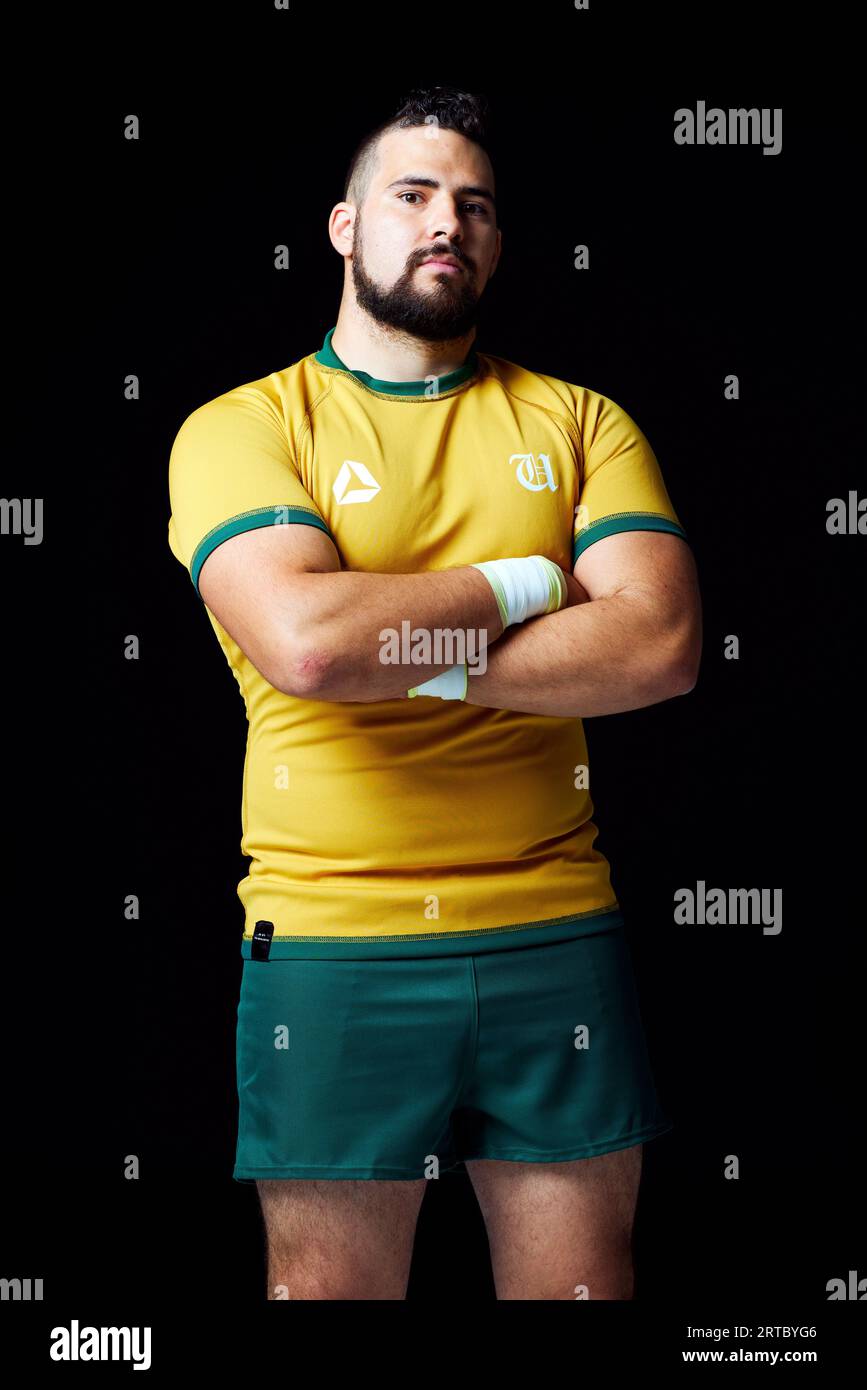 Athlète de rugby Banque D'Images