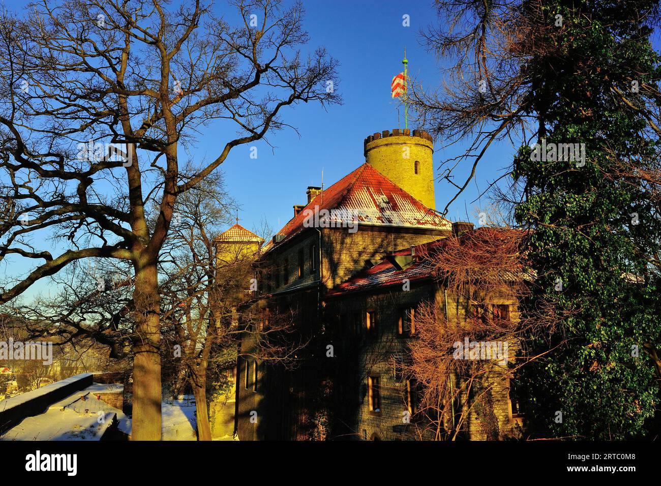 Bielefeld, voyage Sparrenburg, plein air, hiver, ciel bleu, architecture, château, bielefeld, allemagne, photo Kazimierz Jurewicz Banque D'Images
