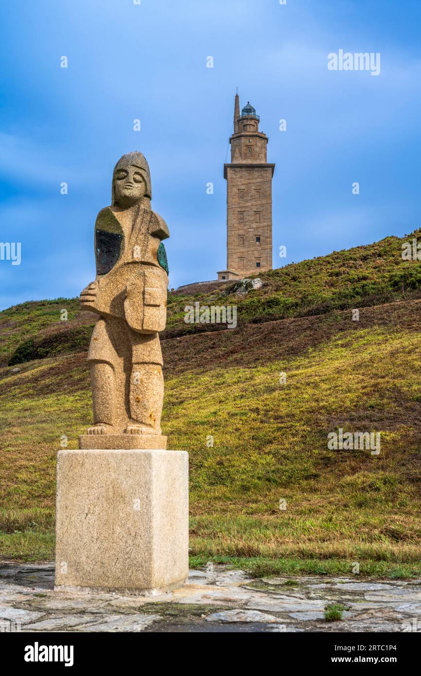 Tour d'Hercule, La Corogne, Galice, Espagne Banque D'Images