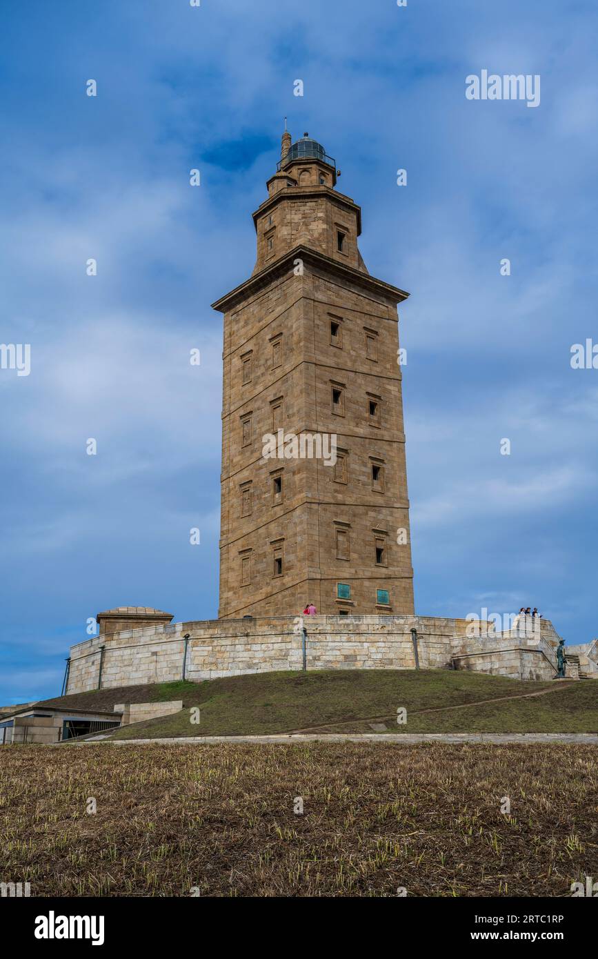 Tour d'Hercule, La Corogne, Galice, Espagne Banque D'Images