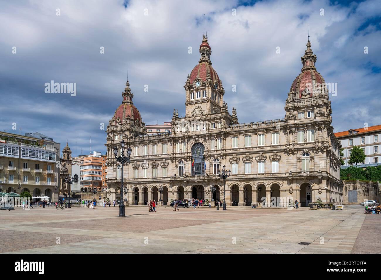 Hôtel de ville, A Coruna, Galice, Espagne Banque D'Images