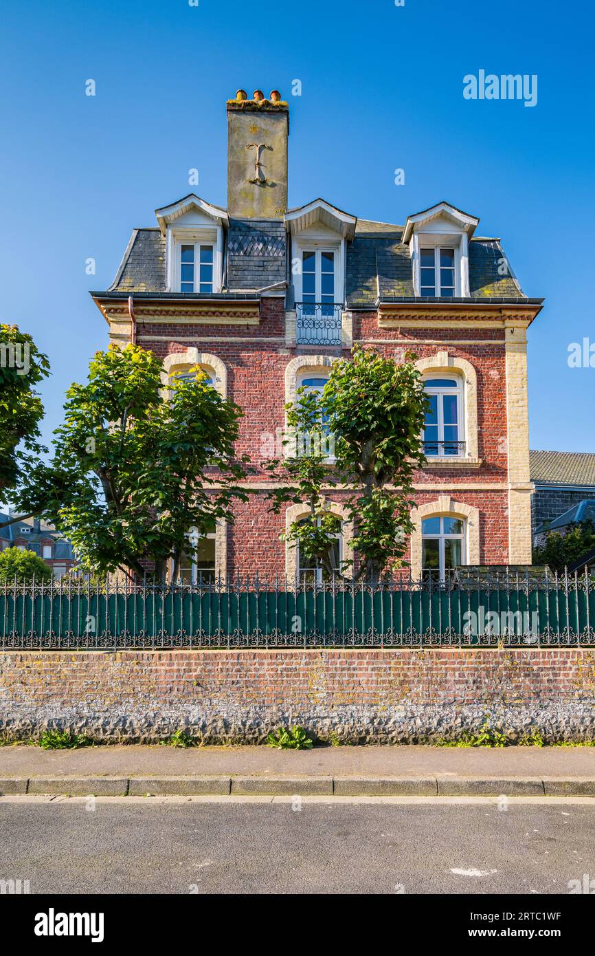 Manoir à Etretat Banque D'Images