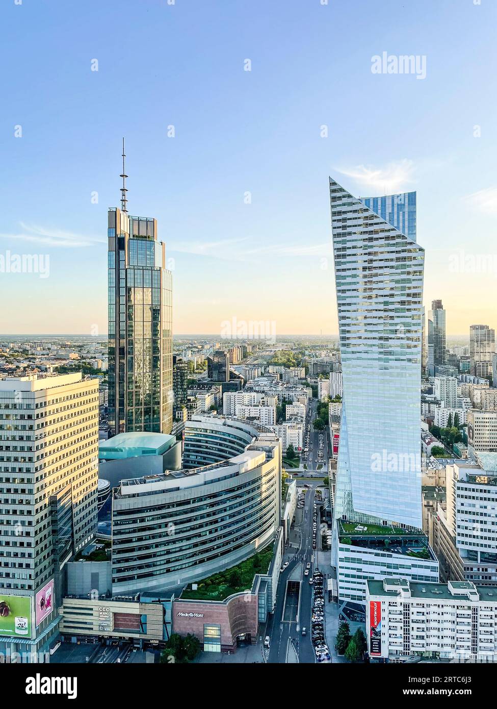 Pologne, Varsovie, vue sur la ville de Varsovie Banque D'Images