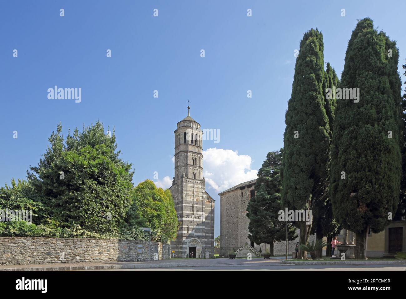 Chiesa Santa Maria del Tiglio, Gravedona ed Uniti, Lac de Côme, Lombardie, Italie Banque D'Images