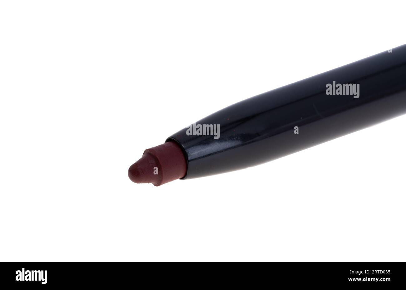 crayon à lèvres isolé sur fond blanc Banque D'Images