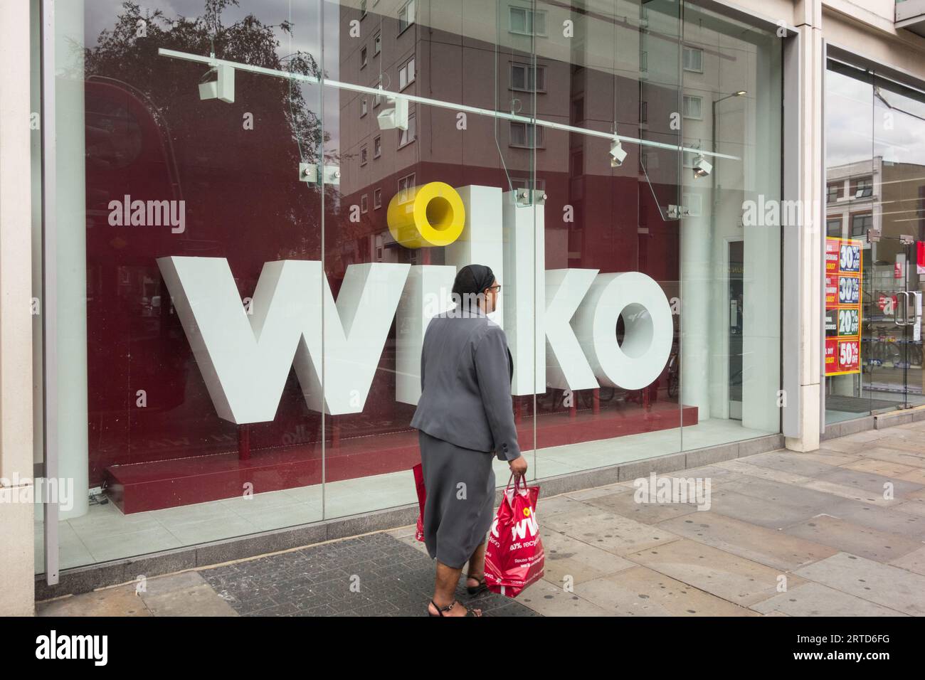 Londres, Angleterre, Royaume-Uni. 12 septembre 2023. Affichage de la boutique Wilko et vitrine. Fulham, ouest de Londres, Angleterre, Royaume-Uni Banque D'Images