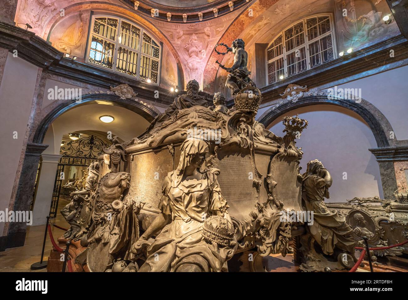 Crypte Maria Theresa dans la crypte des Capucins à Vienne, Autriche, Europe Banque D'Images