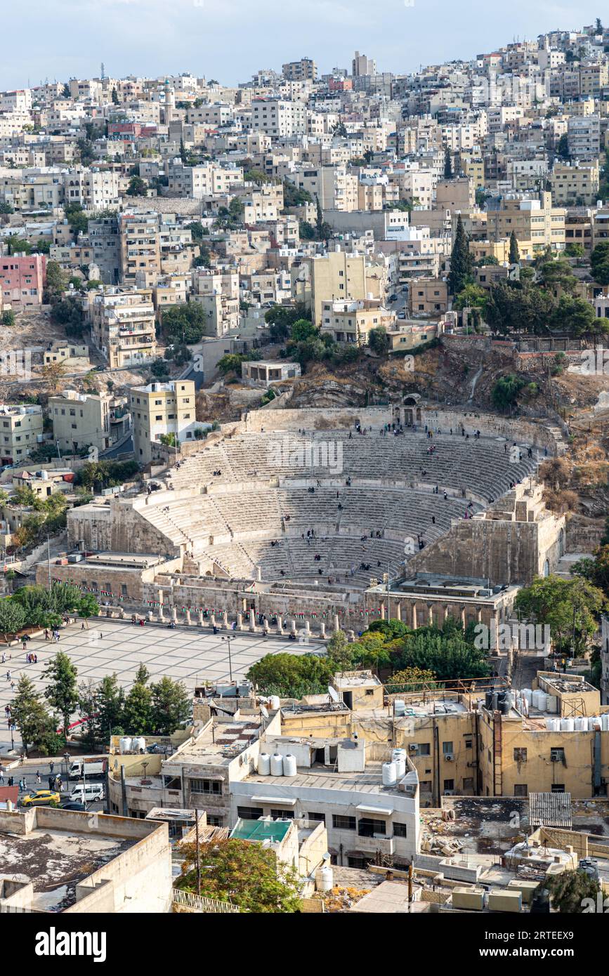Théâtre romain, Amman, Jordanie Banque D'Images