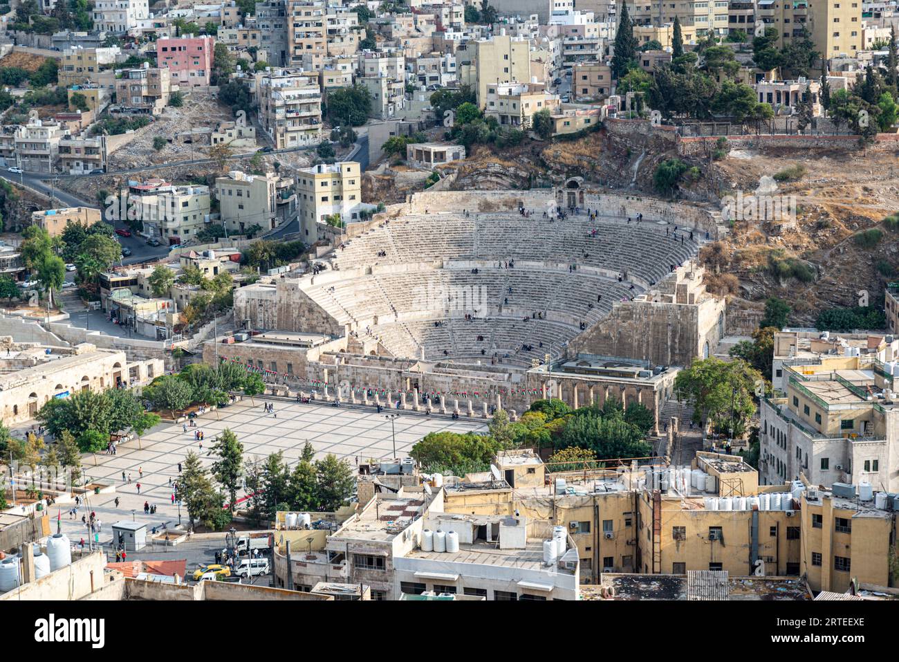 Théâtre romain, Amman, Jordanie Banque D'Images