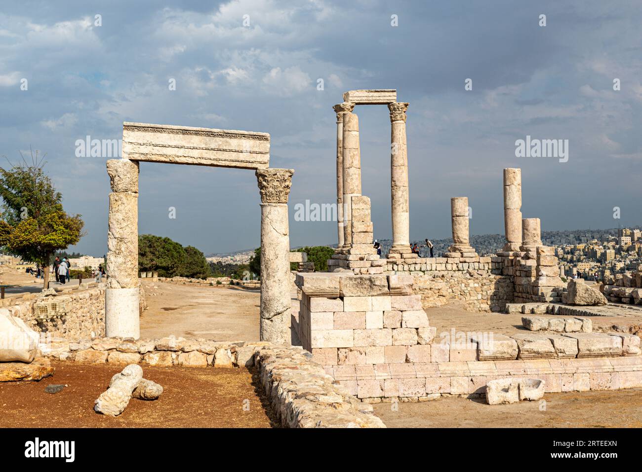 Temple d'Hercule, Amman, Jordanie Banque D'Images