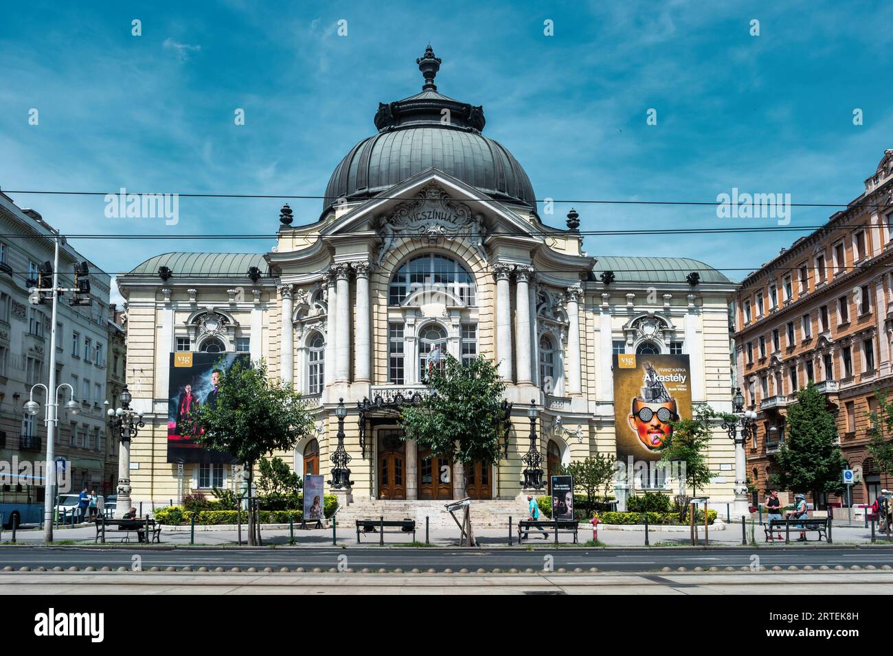 Théâtre de comédie de Budapest (Vígszínház) à Budapest, Hongrie Banque D'Images