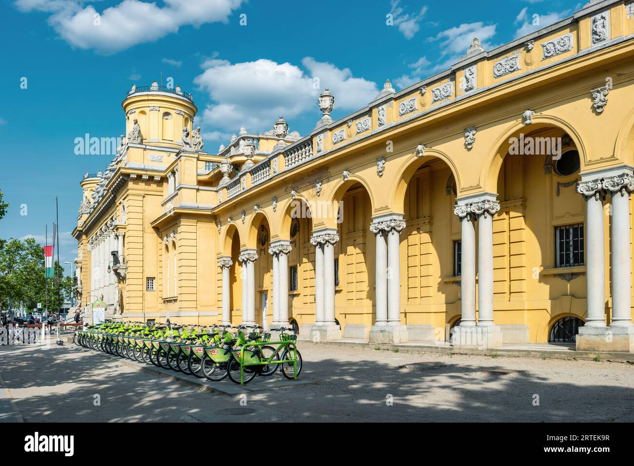 Bain thermal Széchenyi à Budapest, Hongrie Banque D'Images