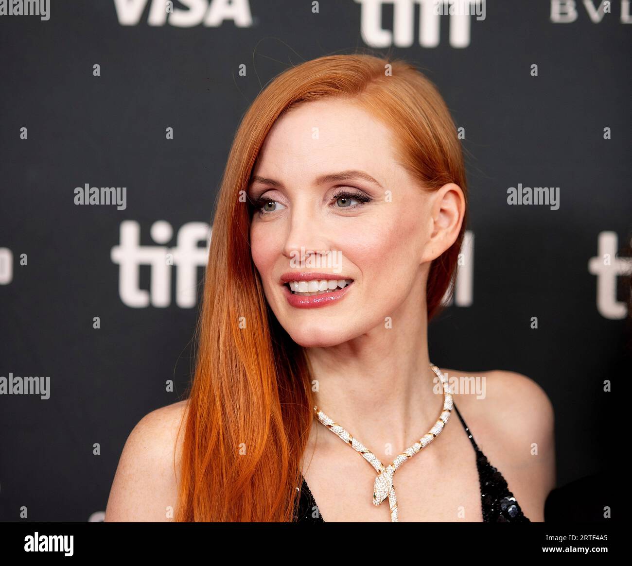 Toronto, Canada. 12 septembre 2023. Jessica Chastain assiste à la première de « Memory » au Festival international du film de Toronto 2023 au Royal Alexandra Theatre le 12 septembre 2023 à Toronto, en Ontario. Photo : PICJER/imageSPACE/Sipa USA crédit : SIPA USA/Alamy Live News Banque D'Images