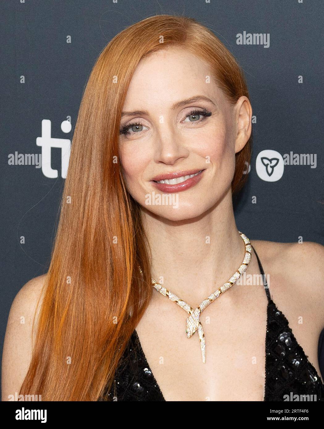 Toronto, Canada. 12 septembre 2023. Jessica Chastain assiste à la première de « Memory » au Festival international du film de Toronto 2023 au Royal Alexandra Theatre le 12 septembre 2023 à Toronto, en Ontario. Photo : PICJER/imageSPACE/Sipa USA crédit : SIPA USA/Alamy Live News Banque D'Images