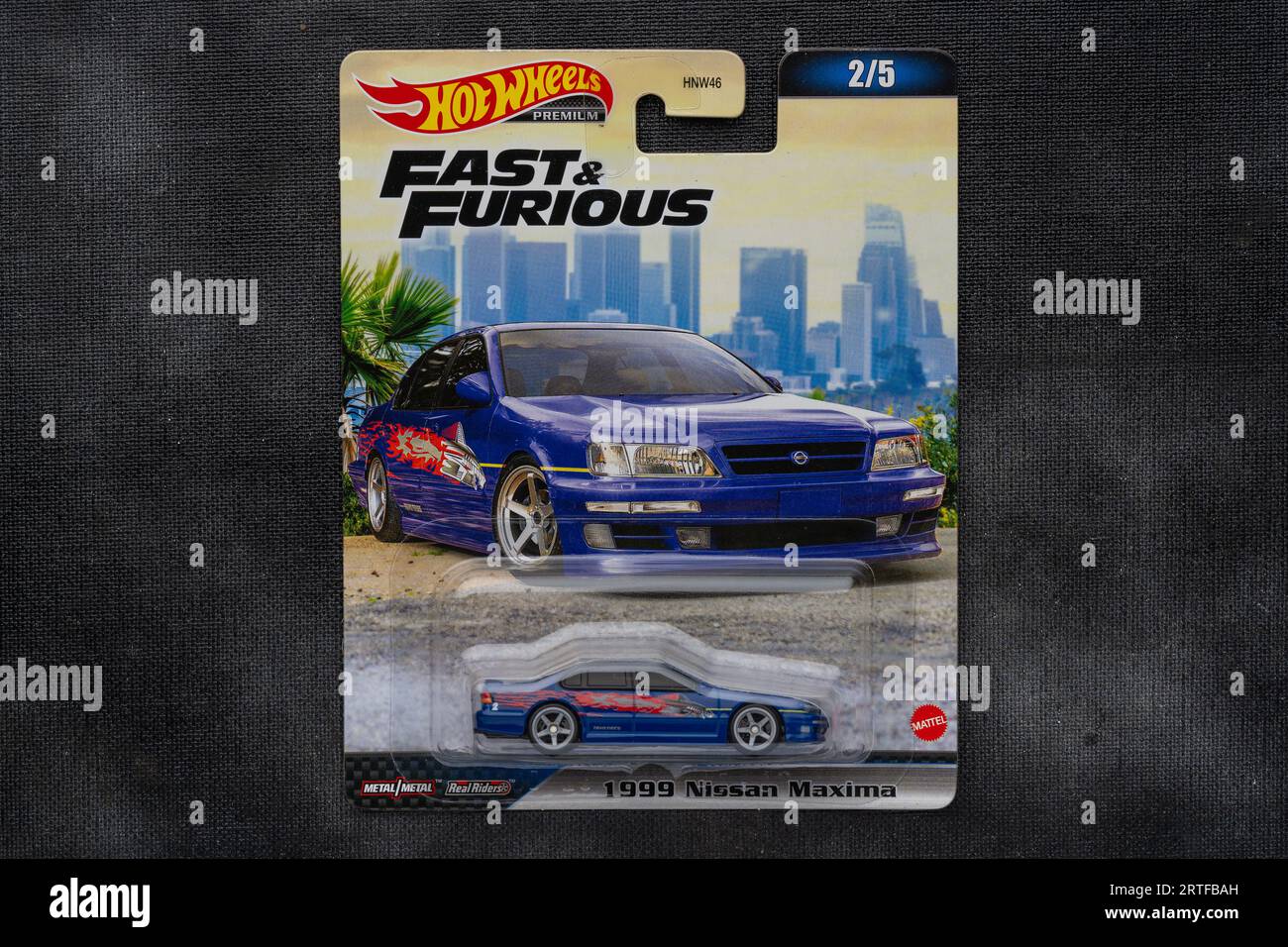 Doha, Qatar - 13 septembre 2023 : Pack de Fast and Furious modèle de voiture moulé sous pression pour la série Hot Wheels. Hot Wheels est une voiture jouet moulée sous pression à l'échelle par American To Banque D'Images