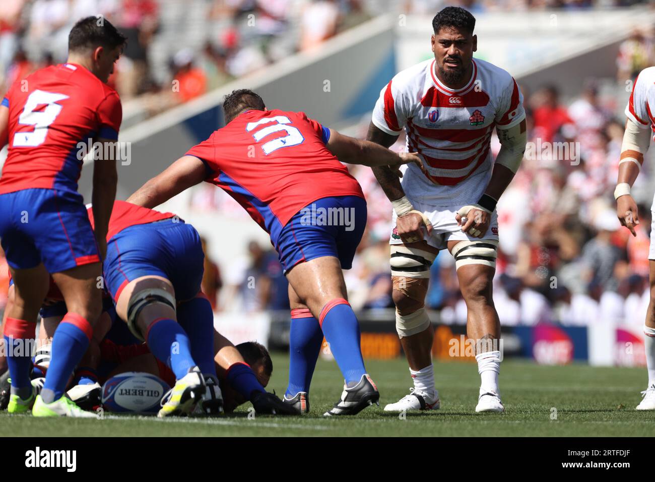 Amato Fakatava (JPN) lors du match de la coupe du monde de rugby 2023 dans la poule D entre le