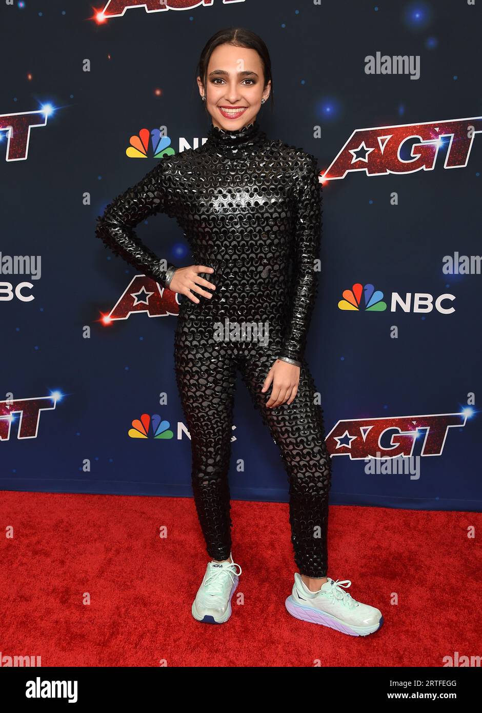 Pasadena, États-Unis. 12 septembre 2023. Mariandrea en coulisses de la saison 18 Live Show Red Carpet de « America's Got Talent » le 12 septembre 2023, à l'Hôtel Dena à Pasadena, CA. © Lisa OConnor/AFF-USA.com crédit : AFF/Alamy Live News Banque D'Images