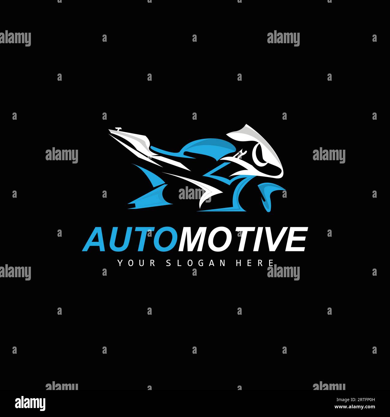 Logo de moto, vecteur de véhicule Motosport, conception pour, automobile, atelier de costume de moto, réparation de moto, marque de produit, MotoGP Illustration de Vecteur