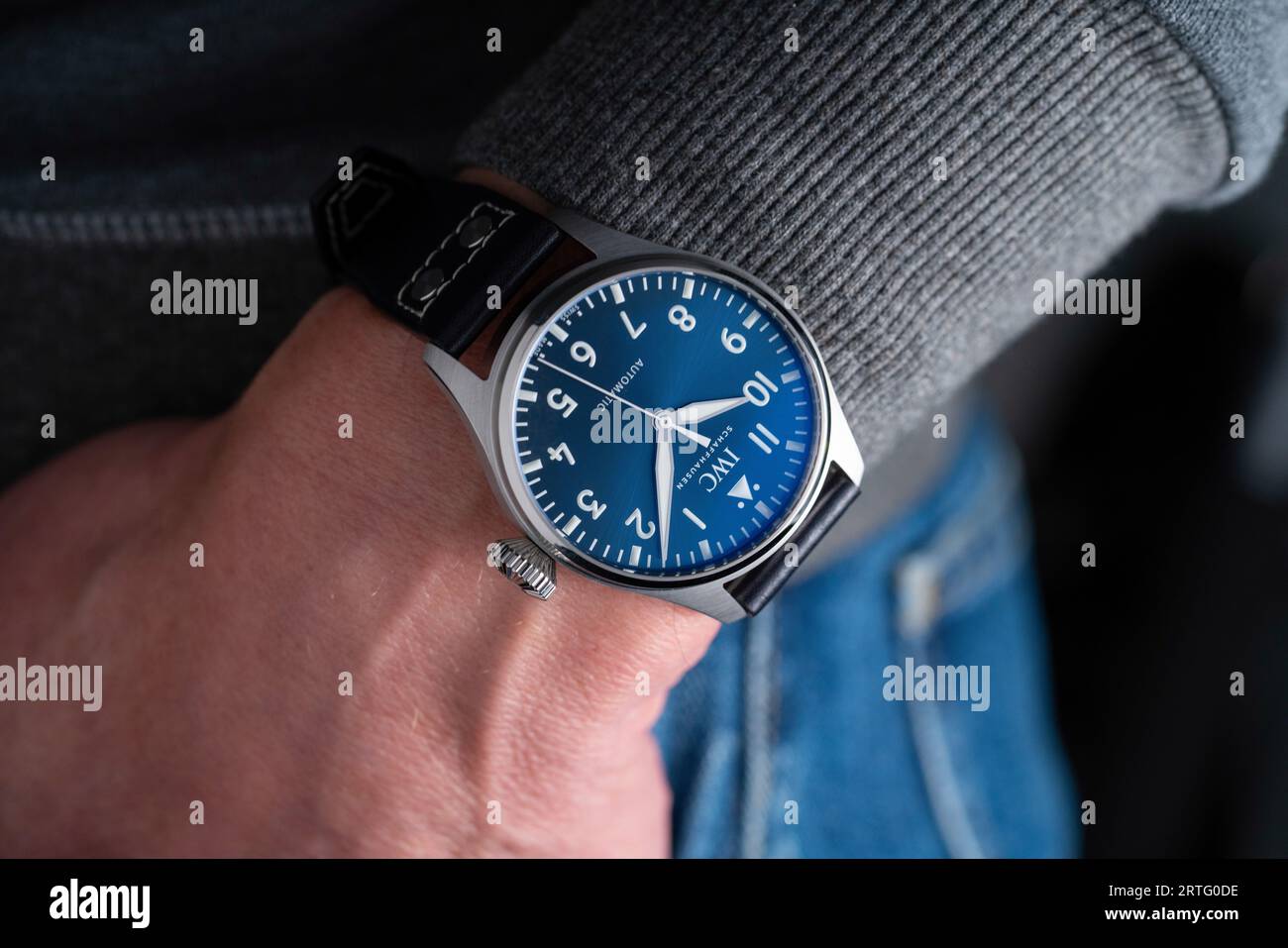 Les modèles IWC Big Pilot Banque D'Images