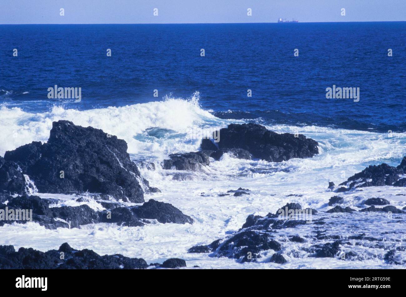 Melbourne, Australie décembre 1999 : vue historique du paysage côtier de Melbourne dans les années 1990, capturant la beauté sereine de l'époque. Banque D'Images