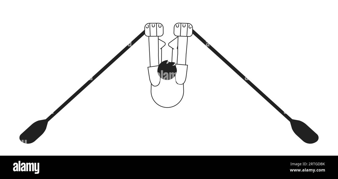 Femme rangées monochrome illustration de spot vectoriel de concept Illustration de Vecteur