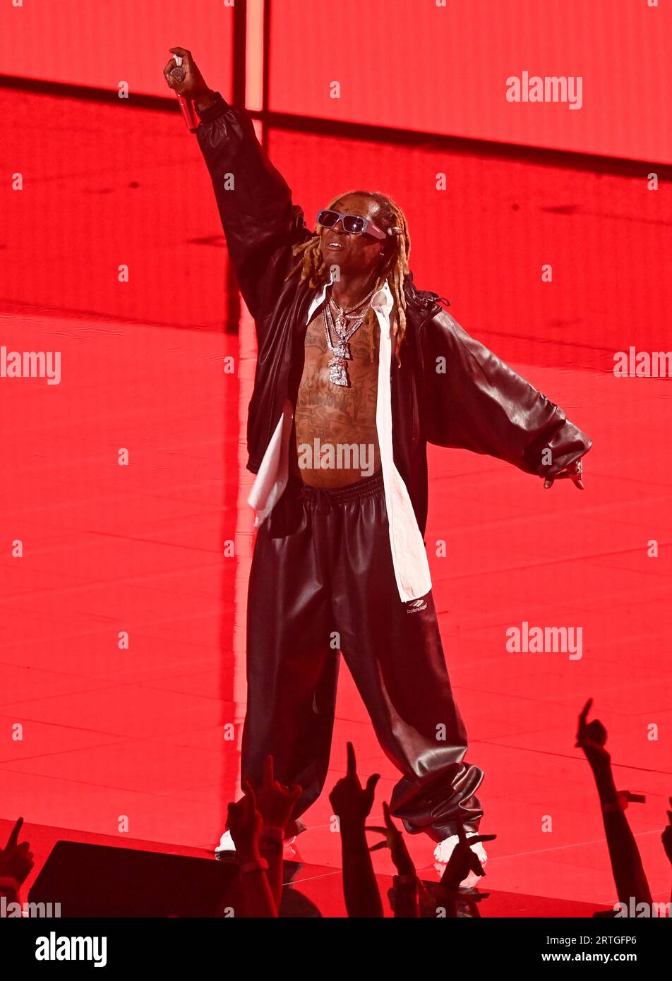 Newark, États-Unis. 12 septembre 2023. LIL Wayne aux MTV Video Music Awards 2023, au Prudential Center, New Jersey. Crédit : Doug Peters/EMPICS/Alamy Live News Banque D'Images