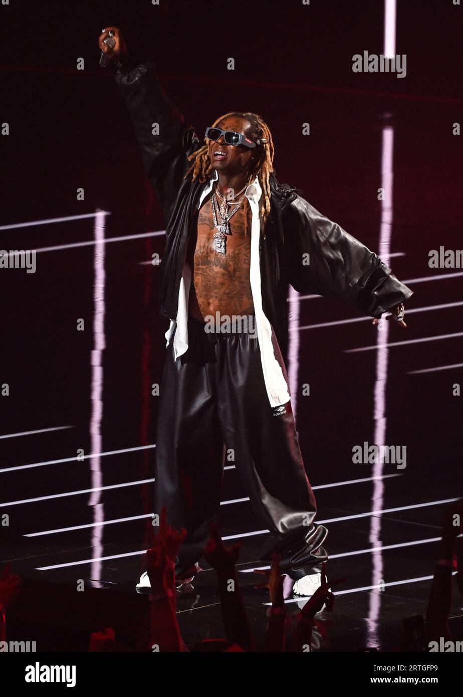 Newark, États-Unis. 12 septembre 2023. LIL Wayne aux MTV Video Music Awards 2023, au Prudential Center, New Jersey. Crédit : Doug Peters/EMPICS/Alamy Live News Banque D'Images