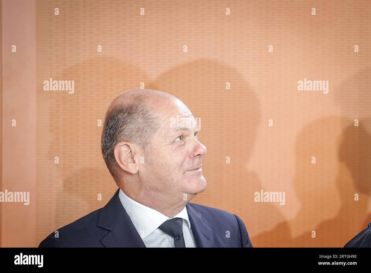 Berlin, Allemagne. 13 septembre 2023. Le chancelier OLAF Scholz (SPD) assiste à la réunion du Cabinet fédéral. Crédit : Kay Nietfeld/dpa/Alamy Live News Banque D'Images