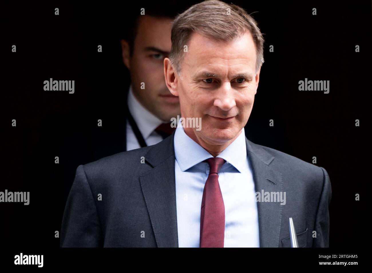 Londres, Royaume-Uni. 13 septembre 2023. Jeremy Hunt - Chancelier de l'Échiquier quitte Downing Street. Crédit : Justin ng/Alamy Live News. Banque D'Images
