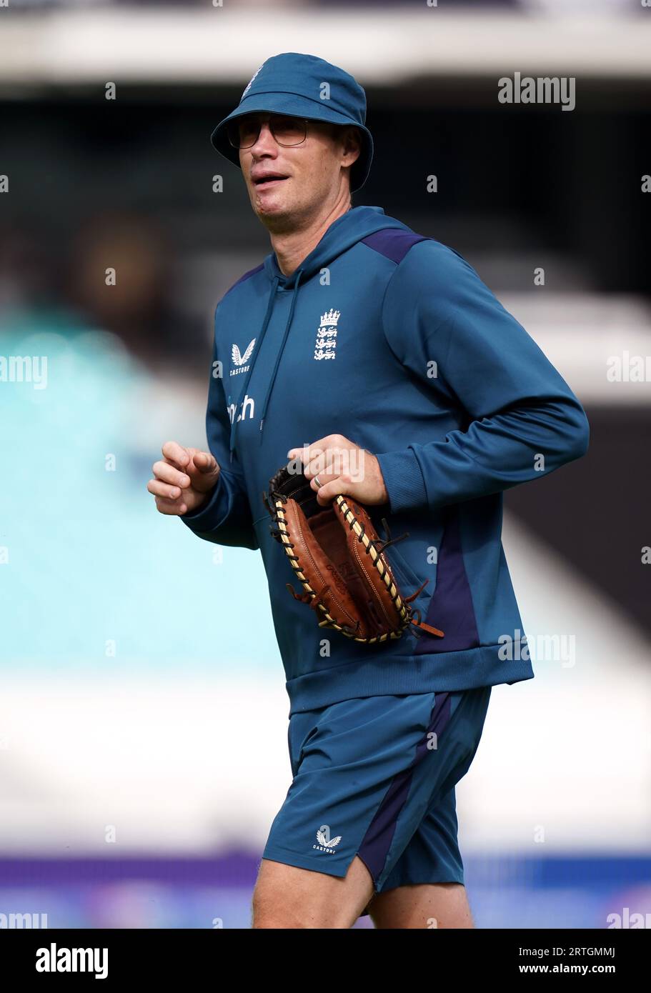 Ancien joueur anglais Andrew Flintoff lors du troisième match international d'une journée au Kia Oval, Londres. Date de la photo : mercredi 13 septembre 2023. Banque D'Images