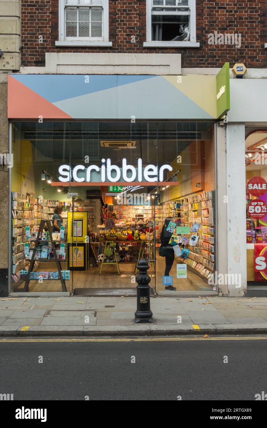 Boutique Scribbler sur King's Road, Chelsea, Londres, SW3, Angleterre, ROYAUME-UNI Banque D'Images