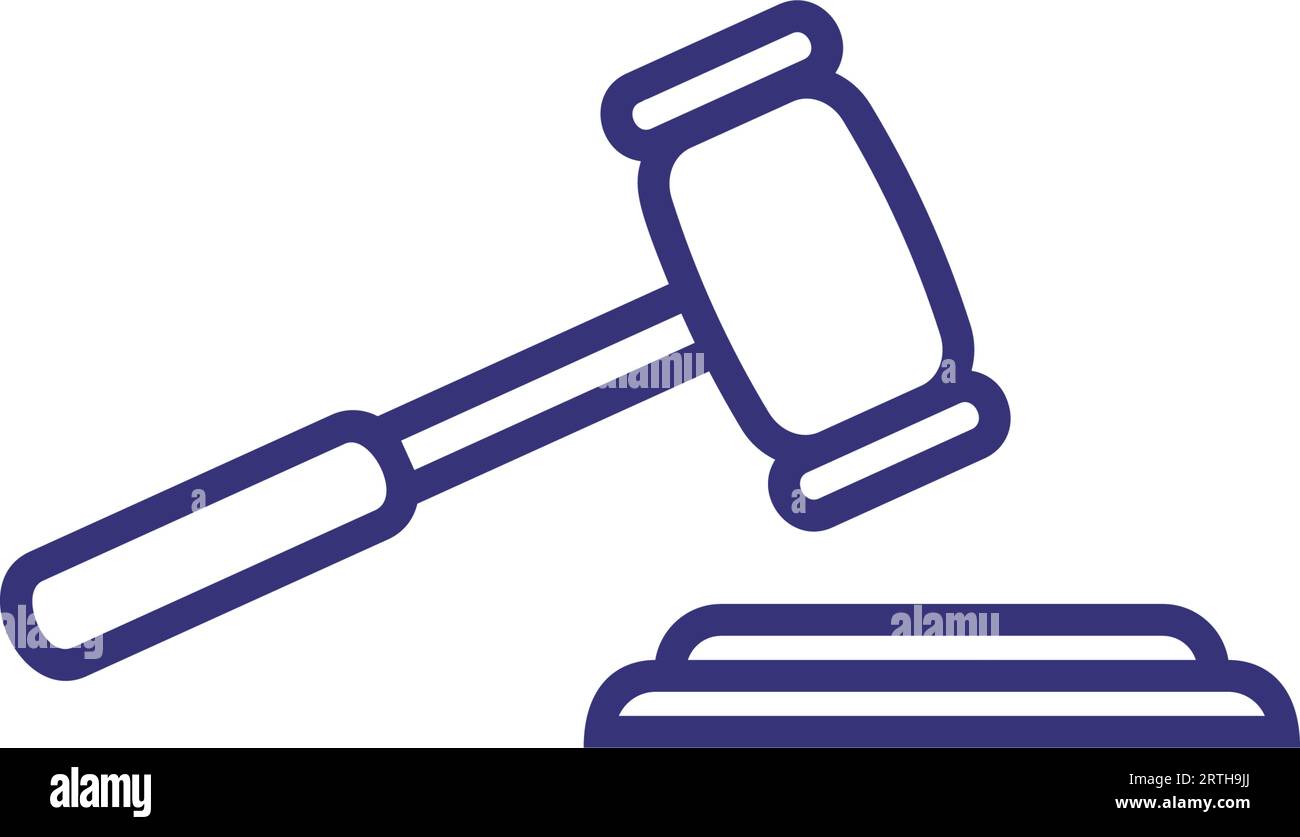 Icône de ligne de vente aux enchères Illustration de Vecteur