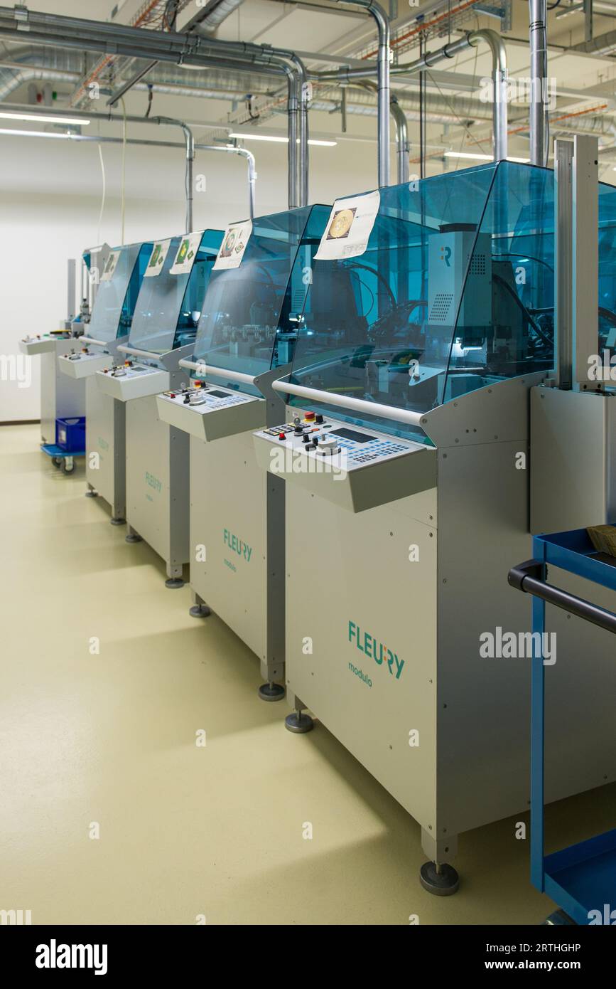 Visite de fabrication en Suisse pour une visite guidée et explication