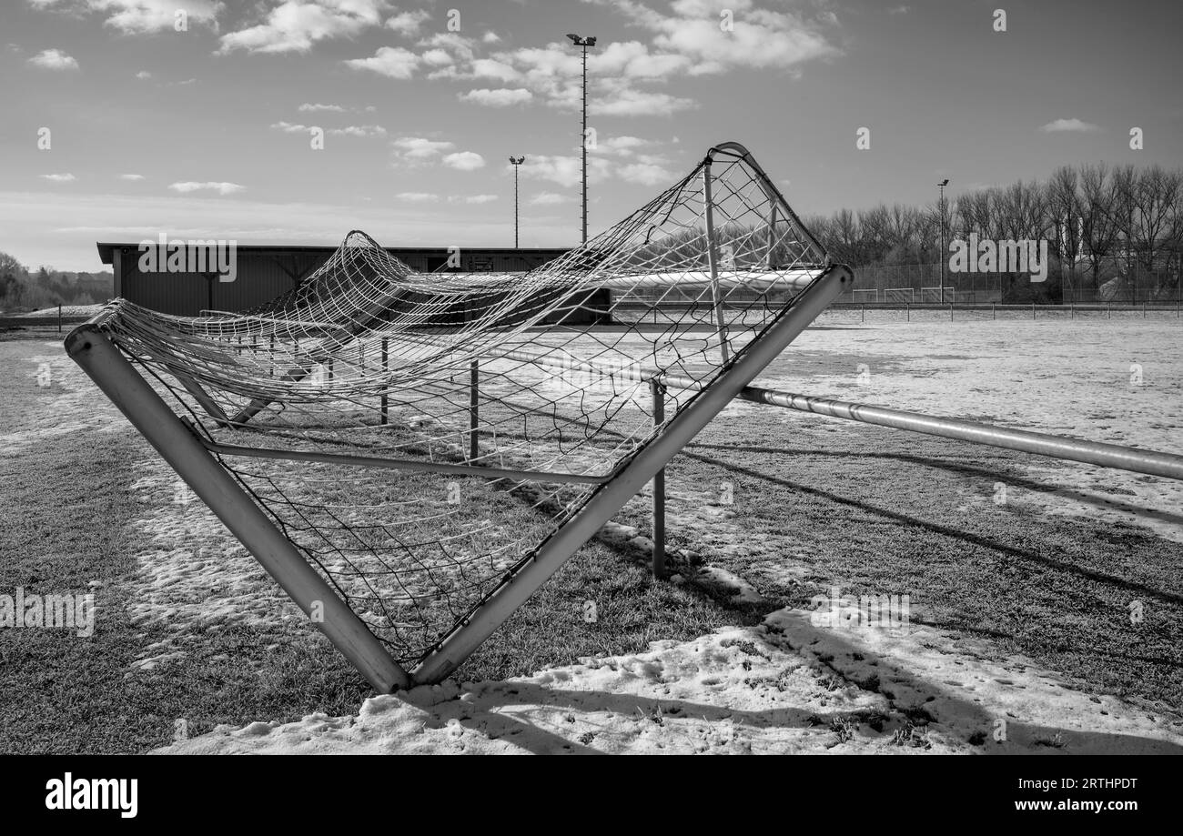 But de football Banque D'Images