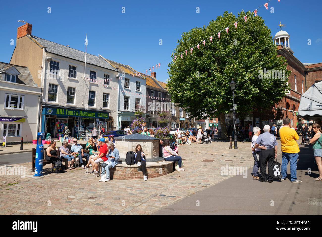 Buckydoo Square on South Street, Bridport, Dorset, Angleterre, Royaume-Uni, Europe Banque D'Images