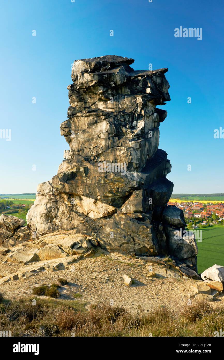 Mur de grès Diable Wall Harz Banque D'Images