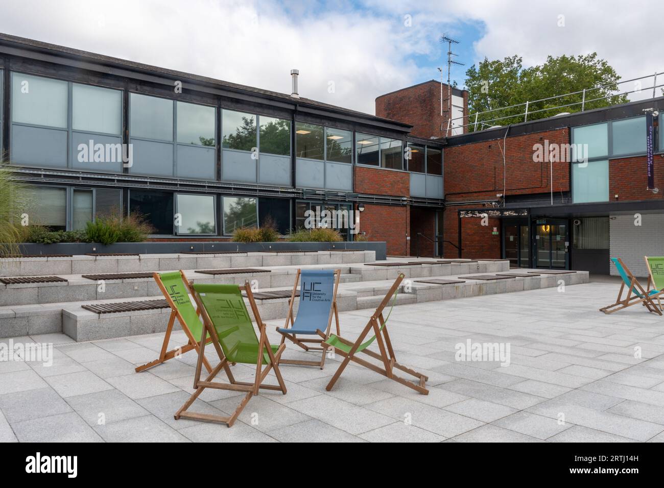 Campus de l'Université des Arts créatifs (UCA) à Farnham, Surrey, Angleterre, Royaume-Uni Banque D'Images