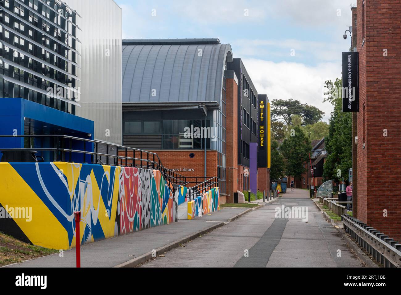Campus de l'Université des Arts créatifs (UCA) à Farnham, Surrey, Angleterre, Royaume-Uni Banque D'Images