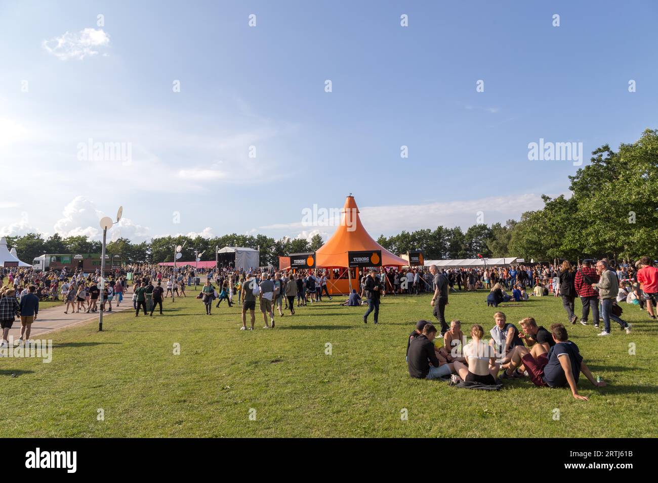 Roskilde, Danemark, 29 juin 2016 : les gens sur la zone du festival de Roskilde 2016 Banque D'Images