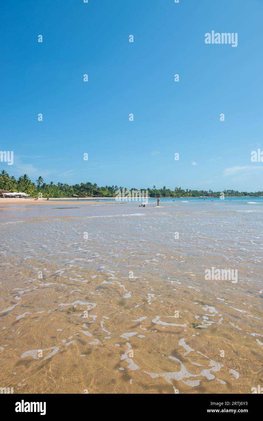 Barra Grande, Brésil, 8 décembre 2016 : piscines naturelles à Barra Grande Beach sur la péninsule de Marau, Bahia Sud au Brésil, Amérique du Sud Banque D'Images