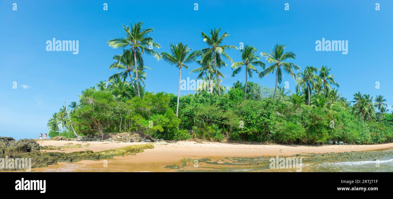 Barra Grande, Brésil, 8 décembre 2016 : spectaculaire et impressionnante plage paradisiaque à l'état d'Itacare Bahia Brésil Nord-est Banque D'Images