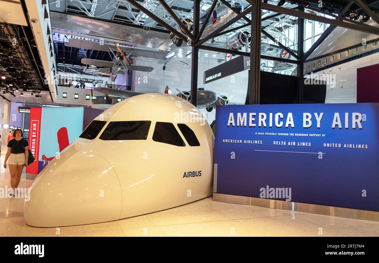 Avions au National Air and Space Museum Washington DC USA Banque D'Images