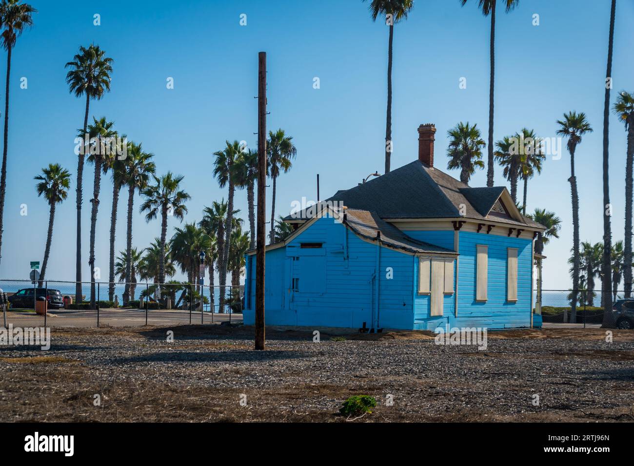La maison de Charlie en 2017 emplacement du film original Top Gun à Oceanview, Californie Banque D'Images
