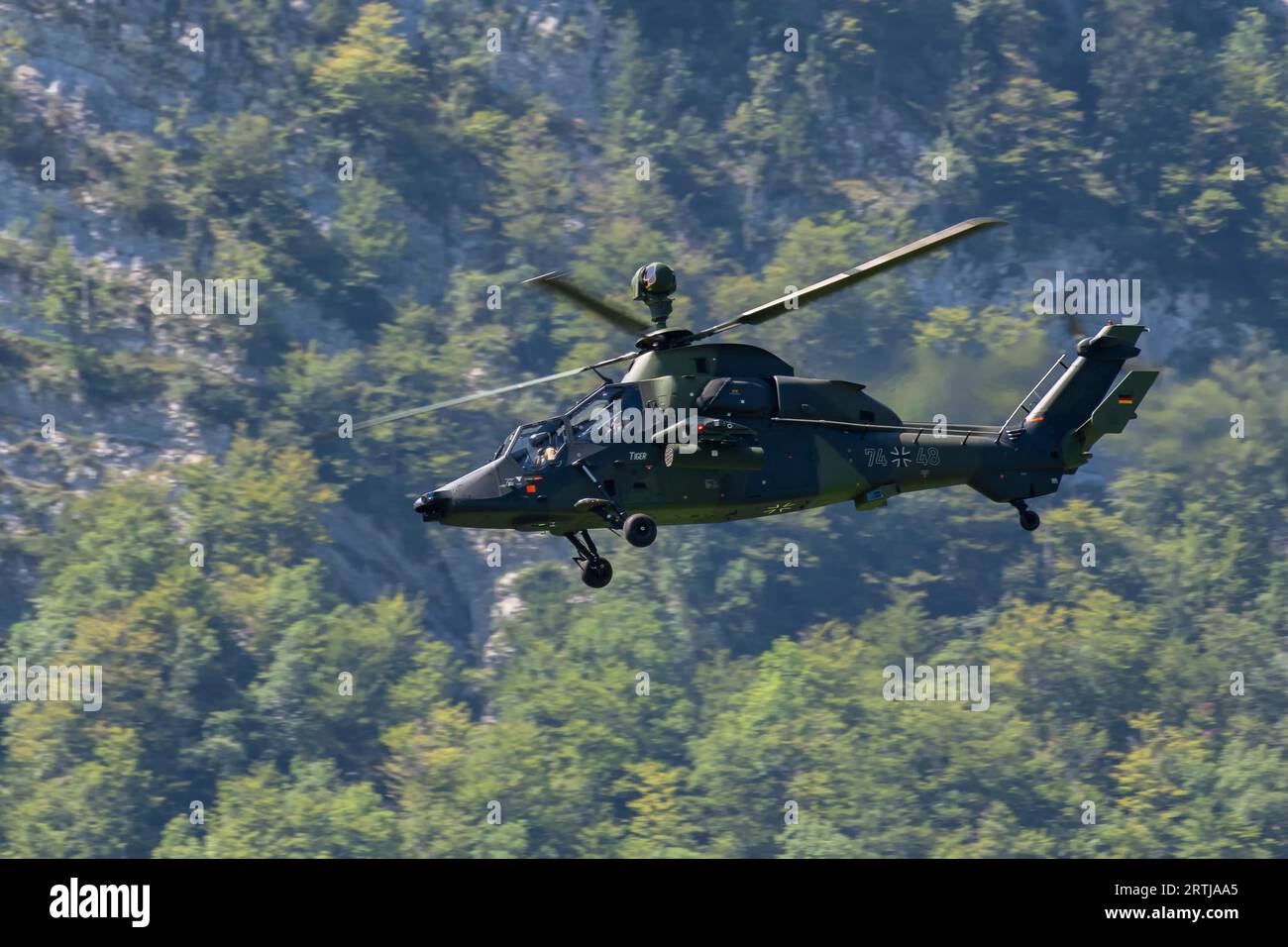 Eurocopter Tiger au Zigairmeet Air Show 2023 à Mollis, Suisse Banque D'Images